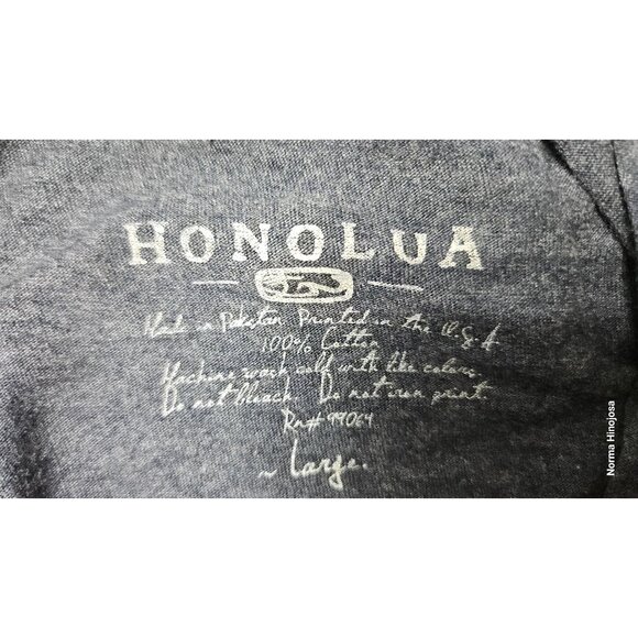 Honolua Surf Company Hoodie Navy Blue Pullover With Kangaroo Pocket & Drawstring - Picture 7 of 7